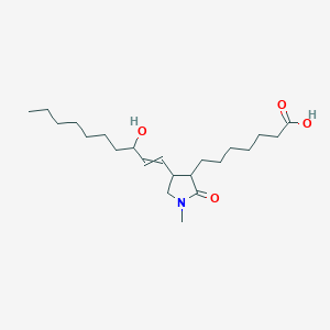 7-[4-(3-Hydroxydec-1-EN-1-YL)-1-methyl-2-oxopyrrolidin-3-YL]heptanoic acid