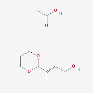 Acetic acid;3-(1,3-dioxan-2-yl)but-2-en-1-ol