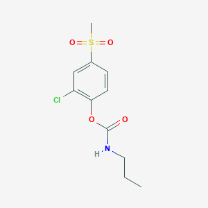 2-Chloro-4-(methanesulfonyl)phenyl propylcarbamate