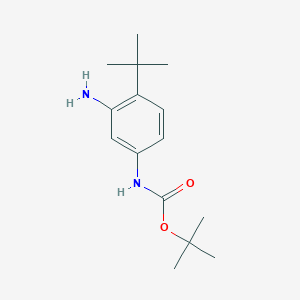 molecular formula C15H24N2O2 B1453276 （3-氨基-4-叔丁基苯基）-氨基甲酸叔丁酯 CAS No. 873055-92-6