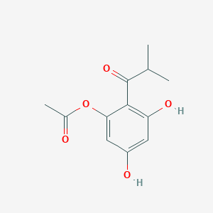 3,5-Dihydroxy-2-(2-methylpropanoyl)phenyl acetate