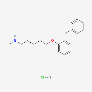 5-(2-benzylphenoxy)-N-methylpentan-1-amine;hydrochloride