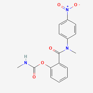 2-[Methyl(4-nitrophenyl)carbamoyl]phenyl methylcarbamate