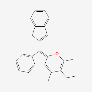 Indeno[2,1-b]pyran, 3-ethyl-9-(1H-inden-2-yl)-2,4-dimethyl-