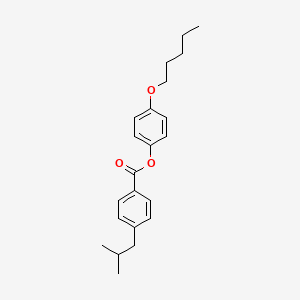 4-(Pentyloxy)phenyl 4-(2-methylpropyl)benzoate