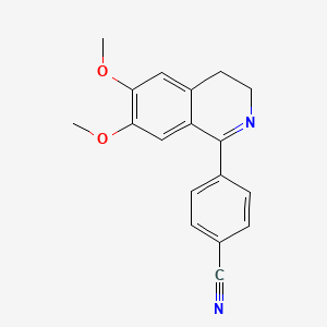 4-(6,7-Dimethoxy-3,4-dihydroisoquinolin-1-yl)benzonitrile