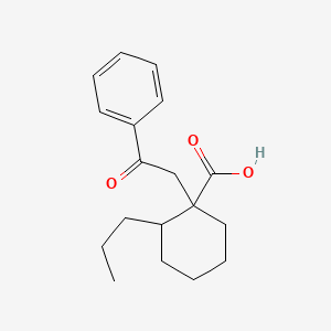 1-(2-Oxo-2-phenylethyl)-2-propylcyclohexane-1-carboxylic acid