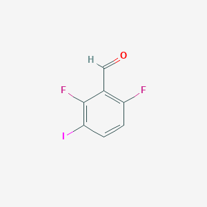 molecular formula C7H3F2IO B1453290 2,6-二氟-3-碘苯甲醛 CAS No. 1160573-18-1