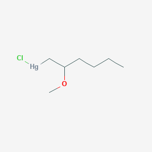 molecular formula C7H15ClHgO B14532925 Chloro(2-methoxyhexyl)mercury CAS No. 62594-75-6