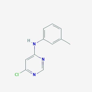 molecular formula C11H10ClN3 B1453295 6-Chloro-N-(3-methylphenyl)-4-pyrimidinamine CAS No. 169286-83-3