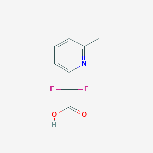 molecular formula C8H7F2NO2 B1453307 二氟(6-甲基吡啶-2-基)乙酸 CAS No. 1215353-13-1