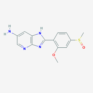 molecular formula C14H14N4O2S B145331 6-Aminosulmazole CAS No. 127356-05-2