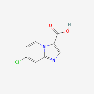 B1453319 7-Chloro-2-methylimidazo[1,2-a]pyridine-3-carboxylic acid CAS No. 1159829-22-7