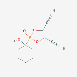 molecular formula C12H17O4P B14533276 Diprop-2-yn-1-yl (1-hydroxycyclohexyl)phosphonate CAS No. 62269-79-8