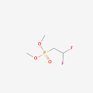 molecular formula C4H9F2O3P B14533337 Dimethyl (2,2-difluoroethyl)phosphonate CAS No. 62317-07-1