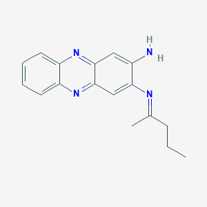 2,3-Phenazinediamine, N-(1-methylbutylidene)-