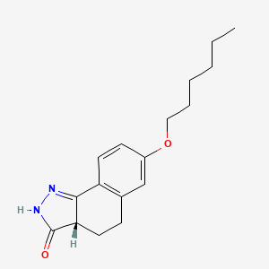 (3aS)-7-(Hexyloxy)-2,3a,4,5-tetrahydro-3H-benzo[g]indazol-3-one