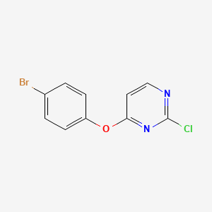 molecular formula C10H6BrClN2O B1453339 4-(4-溴苯氧基)-2-氯嘧啶 CAS No. 904961-74-6