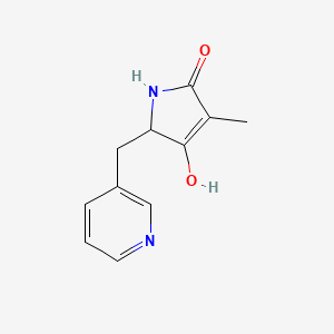 4-Hydroxy-3-methyl-5-[(pyridin-3-yl)methyl]-1,5-dihydro-2H-pyrrol-2-one