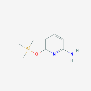 molecular formula C8H14N2OSi B145334 6-((Trimethylsilyl)oxy)pyridin-2-amine CAS No. 129696-47-5