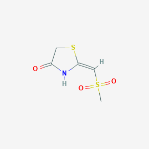 B1453340 2-[(Methylsulfonyl)methylene]-1,3-thiazolidin-4-one CAS No. 24146-38-1