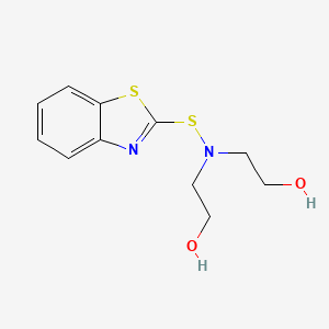 2,2'-{[(1,3-Benzothiazol-2-yl)sulfanyl]azanediyl}di(ethan-1-ol)