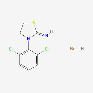 B1453343 3-(2,6-Dichlorophenyl)-1,3-thiazolidin-2-imine hydrobromide CAS No. 40524-26-3