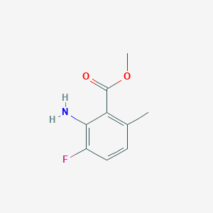 molecular formula C9H10FNO2 B1453345 2-氨基-3-氟-6-甲基苯甲酸甲酯 CAS No. 1215921-77-9
