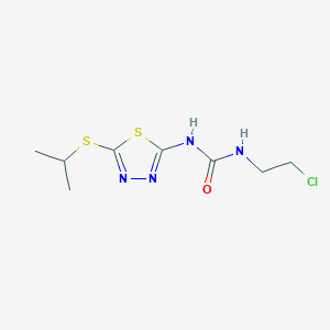 N-(2-Chloroethyl)-N'-{5-[(propan-2-yl)sulfanyl]-1,3,4-thiadiazol-2-yl}urea