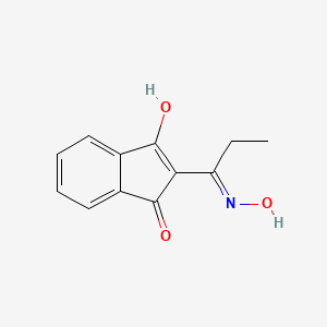 2-[(E)-C-ethyl-N-hydroxycarbonimidoyl]-3-hydroxyinden-1-one