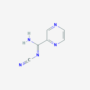 B1453349 N'-Cyanopyrazine-2-carboximidamide CAS No. 1053656-81-7