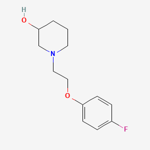 molecular formula C13H18FNO2 B1453351 1-[2-(4-氟苯氧基)乙基]哌啶-3-醇 CAS No. 1258693-80-9