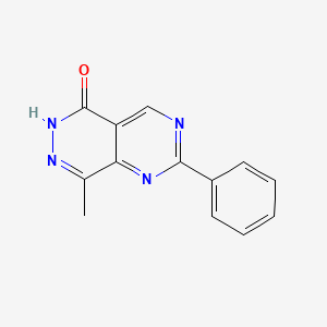 8-Methyl-2-phenylpyrimido[4,5-d]pyridazin-5(6H)-one