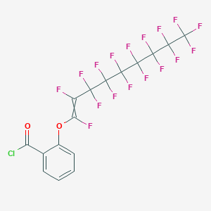 2-[(1,2,3,3,4,4,5,5,6,6,7,7,8,8,9,9,9-Heptadecafluoronon-1-en-1-yl)oxy]benzoyl chloride