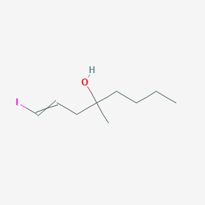 1-Iodo-4-methyloct-1-en-4-ol