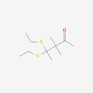 4,4-Bis(ethylsulfanyl)-3,3-dimethylpentan-2-one