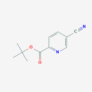 molecular formula C11H12N2O2 B1453363 叔丁基 5-氰基-2-吡啶甲酸酯 CAS No. 1228182-78-2
