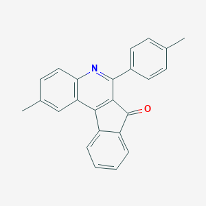 molecular formula C24H17NO B145338 7H-Indeno(2,1-c)quinolin-7-one, 2-methyl-6-(4-methylphenyl)- CAS No. 125811-76-9