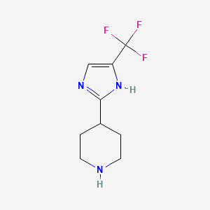 4-[4-(trifluoromethyl)-1H-imidazol-2-yl]piperidine