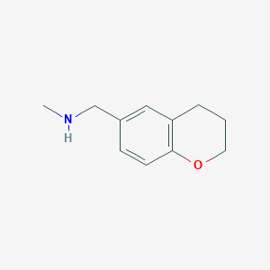 molecular formula C11H15NO B1453383 N-methyl-(chroman-6-ylmethyl)amine CAS No. 950603-17-5