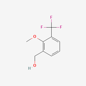 molecular formula C9H9F3O2 B1453386 2-Methoxy-3-(trifluoromethyl)benzyl alcohol CAS No. 1017778-74-3