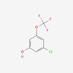 molecular formula C7H4ClF3O2 B1453387 3-Chloro-5-(trifluoromethoxy)phenol CAS No. 1017778-52-7