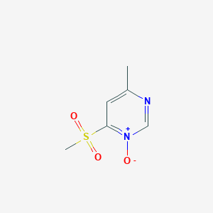 6-(Methanesulfonyl)-4-methyl-1-oxo-1lambda~5~-pyrimidine