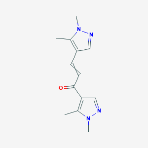 1,3-Bis(1,5-dimethyl-1H-pyrazol-4-yl)prop-2-en-1-one