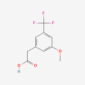 molecular formula C10H9F3O3 B1453394 3-Methoxy-5-(trifluoromethyl)phenylacetic acid CAS No. 916421-04-0