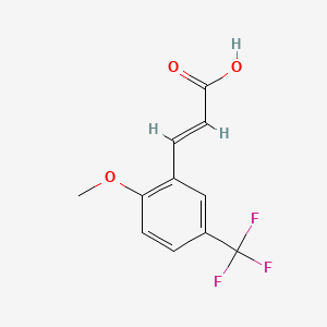molecular formula C11H9F3O3 B1453395 2-Methoxy-5-(trifluoromethyl)cinnamic acid CAS No. 773133-16-7