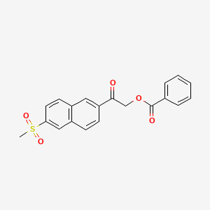 2-[6-(Methanesulfonyl)naphthalen-2-yl]-2-oxoethyl benzoate