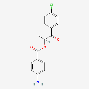 2-(4-Chlorophenyl)-1-methyl-2-oxoethyl 4-aminobenzoate