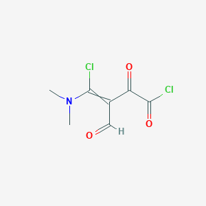 4-Chloro-4-(dimethylamino)-3-formyl-2-oxobut-3-enoyl chloride