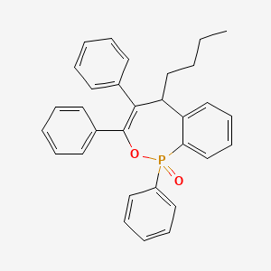 5-Butyl-1,3,4-triphenyl-1,5-dihydro-2,1lambda~5~-benzoxaphosphepin-1-one